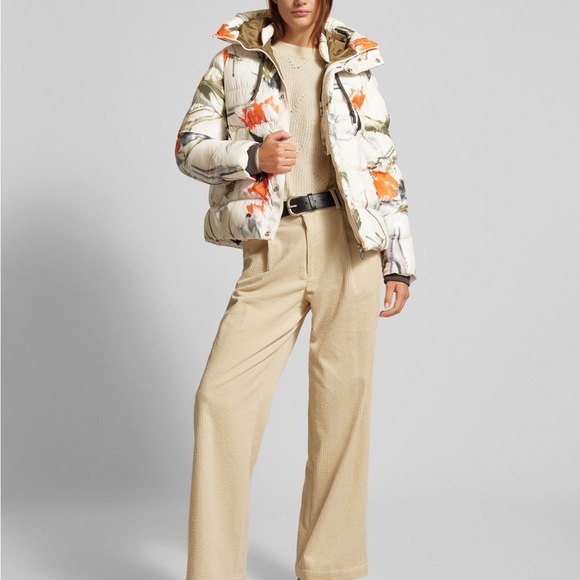 G-Star Raw Whistler Short Puffer Jacket Abstract Floral Recycled Puffer Coat M - Picture 8 of 8